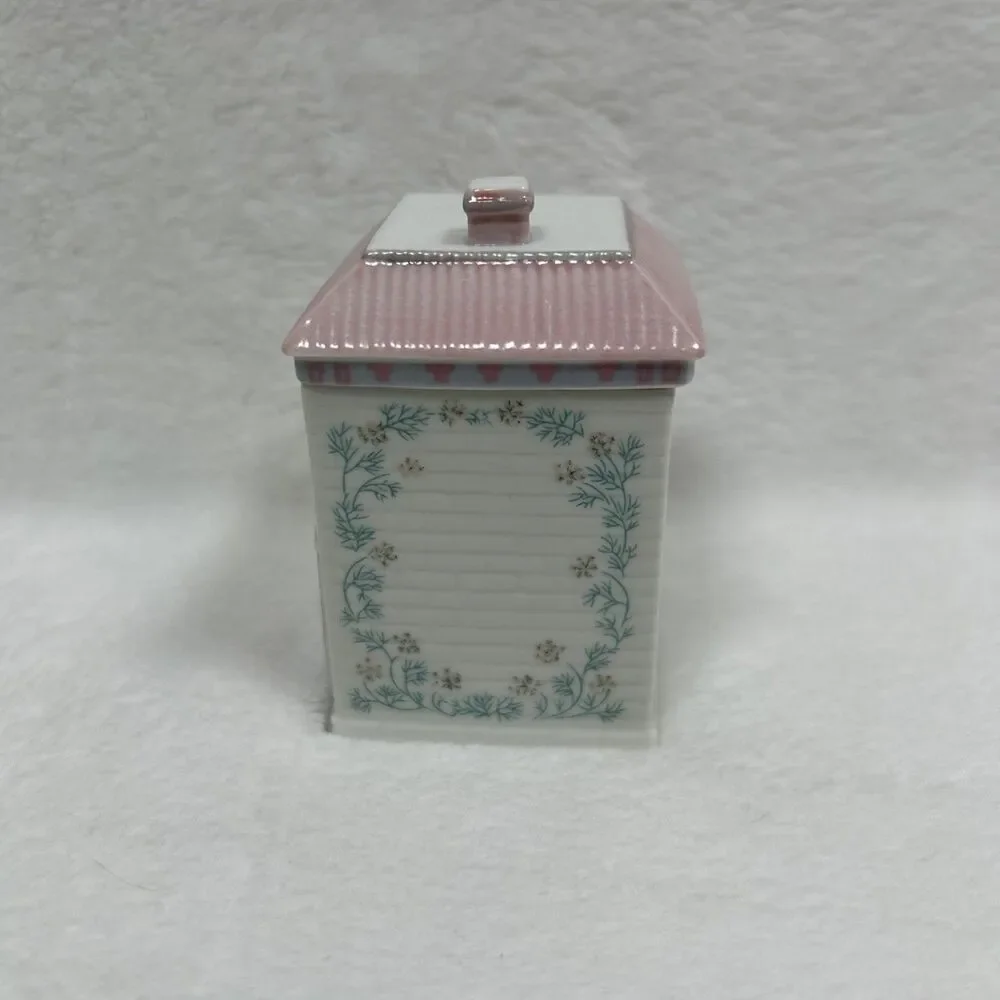 Vintage 1989 Lenox Spice Village Dill Fine Porcelain House Spice Jar